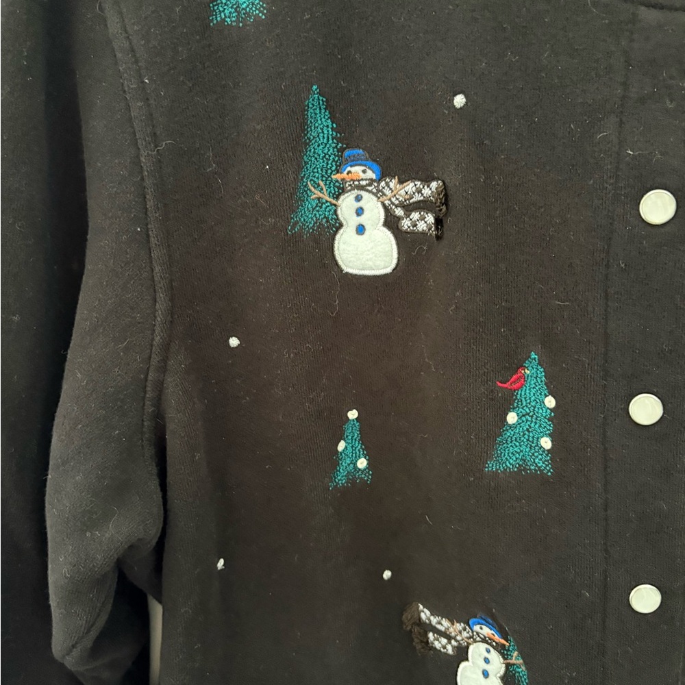 Classic Elements Black Women’s Snap Button Cardig… - image 5